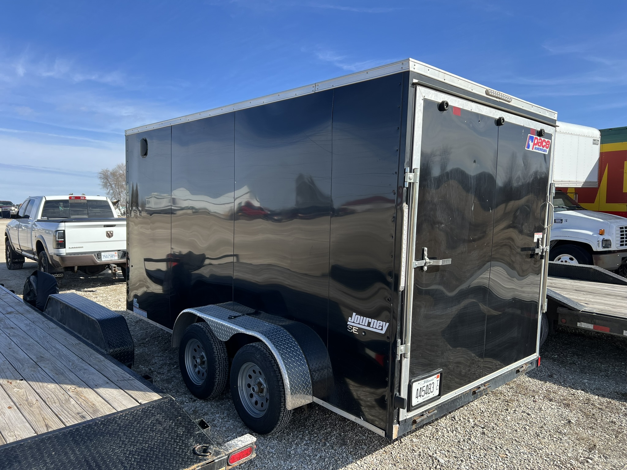 Pace American Journey 7x14 enclosed cargo trailer rental from A&B Trailer Rental in Marseilles, Illinois